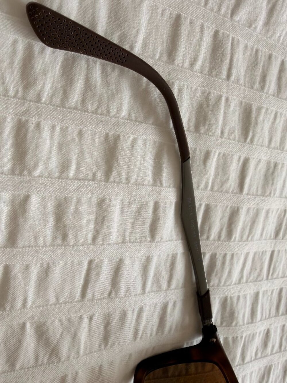New! Ray-Ban Polarized Rectangle Sporty Sunglasses in tortoiseshell brown - Picture 14 of 16
